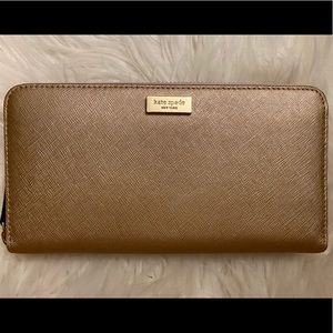 **SOLD** Kate Spade Rose Gold Leather Wallet